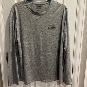 Patagonia Capilene cool Daily Grapic Men's Long-Sleeve Gray Sz L